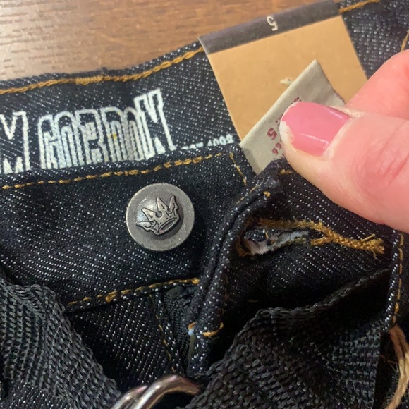 New BOY’S M. Gordon Black DENIM JEANS STRAIGHT LEG - Picture 13 of 14
